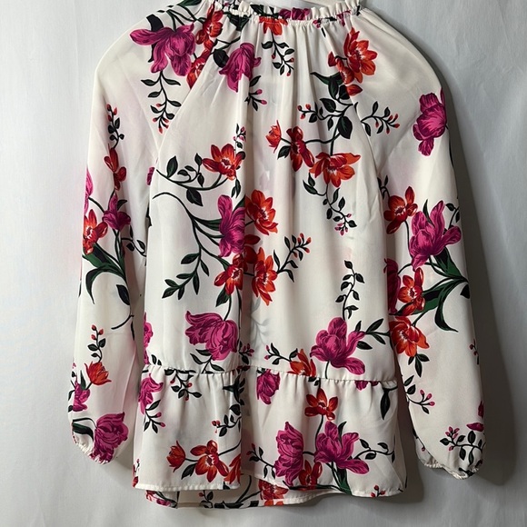 Old Navy Flowers Boxy Peplum Blouse M - Picture 3 of 9
